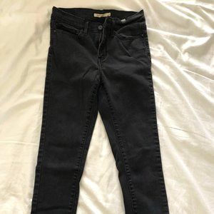 Levi's Slimming Skinny Washed Black Jeans
